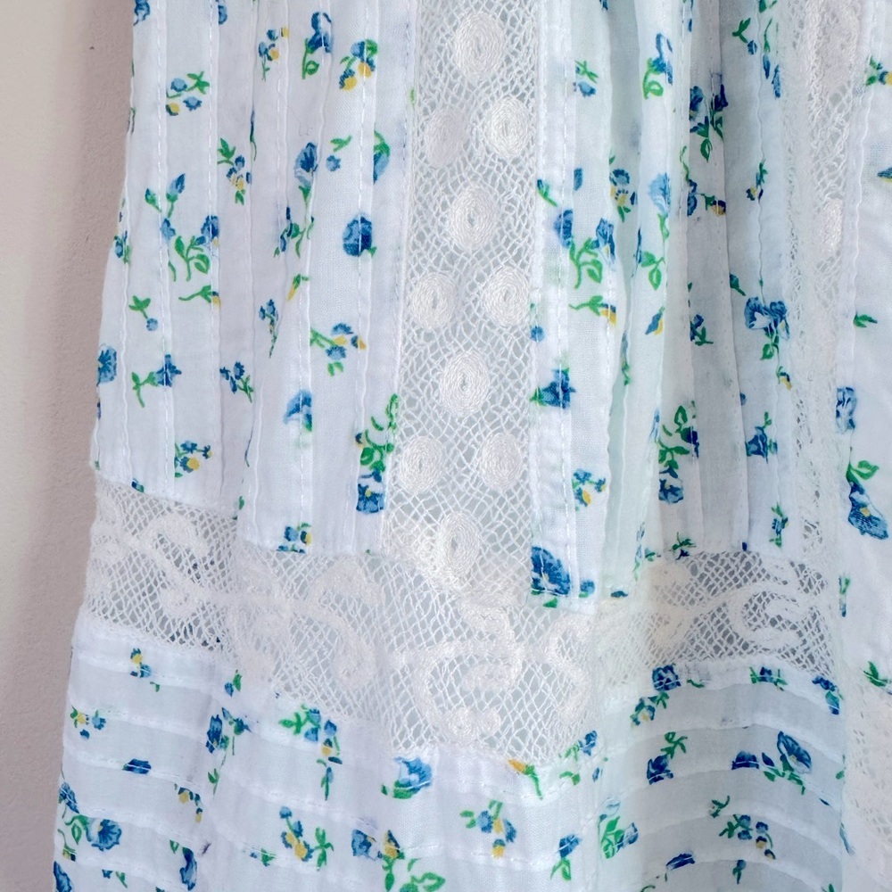 Loveshackfancy Eponda Midi‎ Skirt Floral Ruffle Lace Size S - Picture 5 of 10